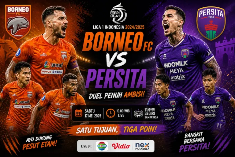 Prediksi Borneo FC vs Persita 5 Mei