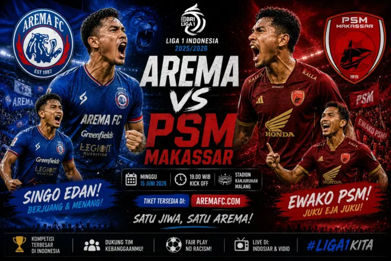 Prediksi Skor Arema vs PSM Makassar Hari Ini
